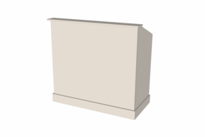 Toonbank Barr 130 cm - uni