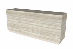 Toonbank Solid 240 cm - stone