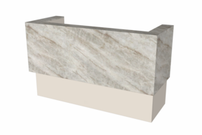 Balie Bienvenue 185 cm - kwartsiet