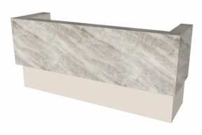 Balie Bienvenue 245 cm - kwartsiet