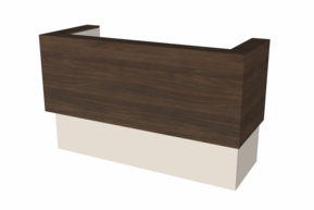 Balie Bienvenue 185 cm - walnoot