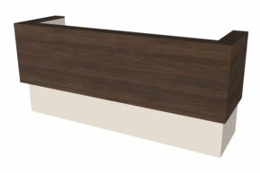 Balie Bienvenue 245 cm - walnoot