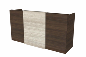 Balie Ciao 205 cm - walnoot