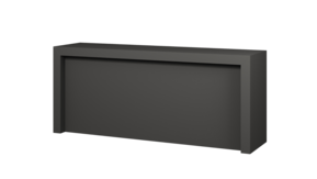 Toonbank Rebelor 240 cm - matzwart