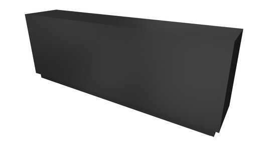Toonbank SOLID 300 cm (zwart)