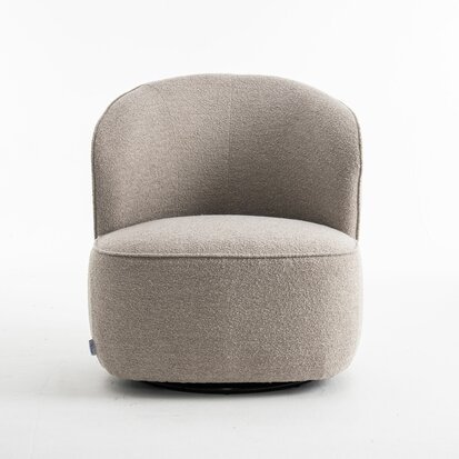 Draaifauteuil - teddy stof (3 kleuren) 