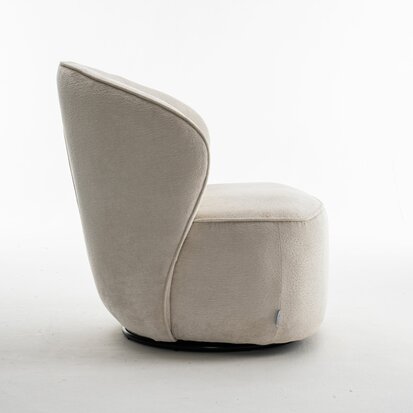 Draaifauteuil - loris stof (cream) 