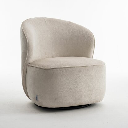 Draaifauteuil - loris stof (cream) 