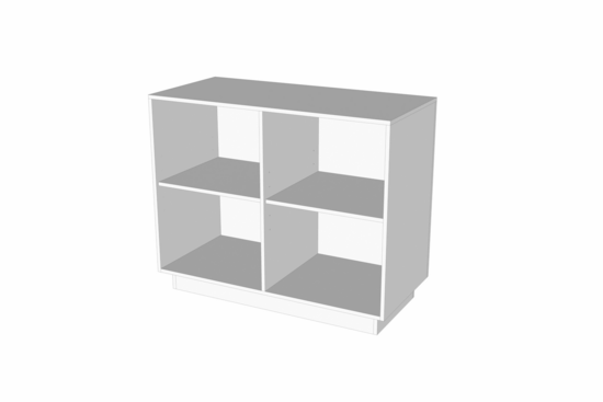 Toonbank SOLID 120 cm - wit
