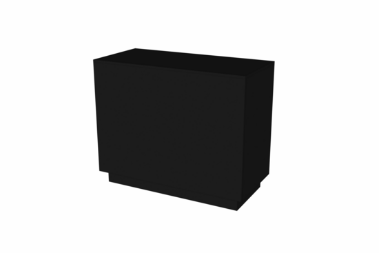 Toonbank SOLID 120 cm - zwart