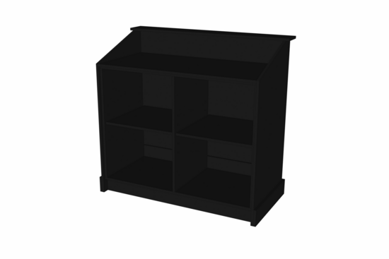 Toonbank BARR 130 cm - zwart
