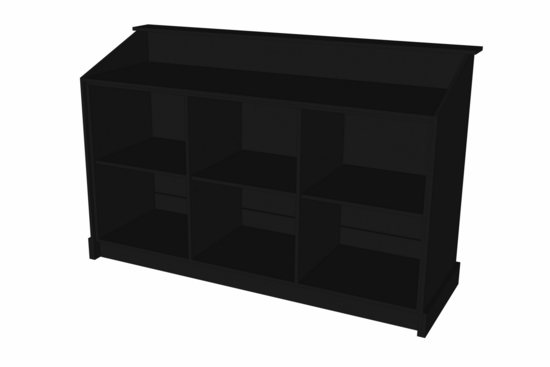 Toonbank BARR 190 cm - zwart
