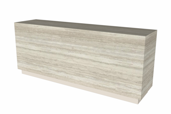 Toonbank Terrablock 240 cm - Taranta Travertin