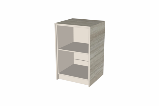 Toonbank Minibloc 65 cm - Taranta Travertin