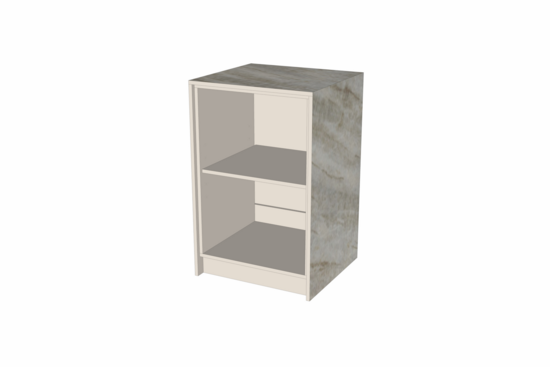 Toonbank Minibloc 65 cm - Taj Mahal Kwartsiet
