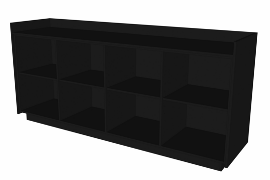 Toonbank Nero² 240 cm - zwart