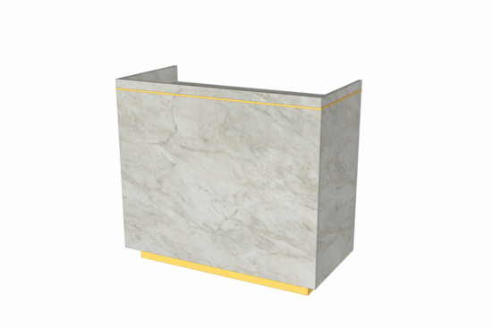 Toonbank Marmo 120 cm - marmer met goud