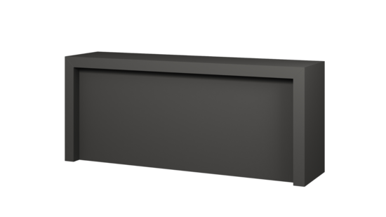 Toonbank Rebelor 240 cm - matzwart