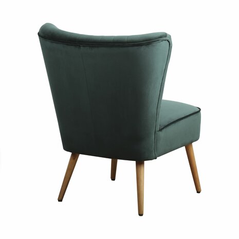 Fauteuil EVA - Stof Velours Groen