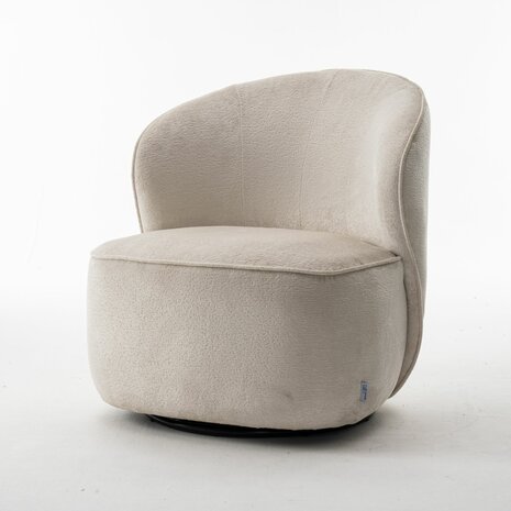 Draaifauteuil - loris stof (cream) 