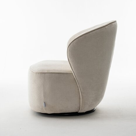 Draaifauteuil - loris stof (cream) 