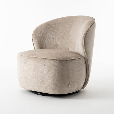 Draaifauteuil - loris stof (beige) 