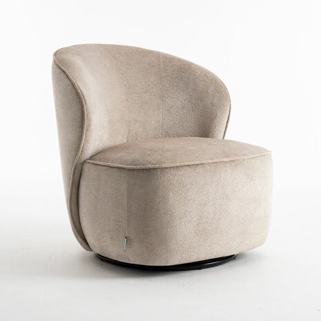 Draaifauteuil - loris stof (beige) 