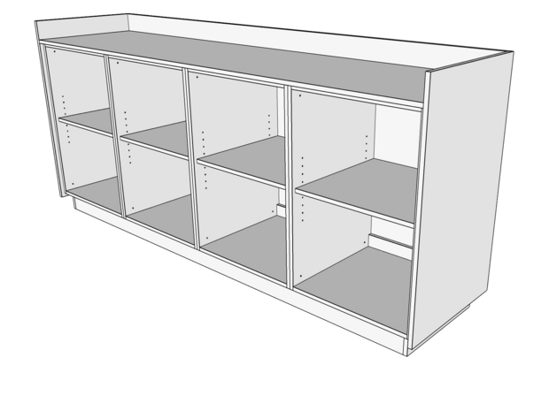 Toonbank SHELL 250 cm