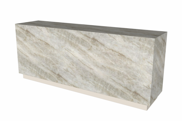 Toonbank Terrablock 240 cm - Taj Mahal Kwartsiet