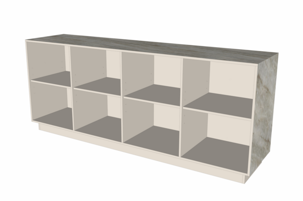 Toonbank Terrablock 240 cm - Taj Mahal Kwartsiet