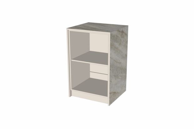 Toonbank Minibloc 65 cm - Taj Mahal Kwartsiet