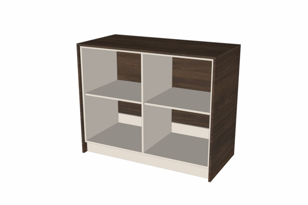 Toonbank Noce 125 cm - Japandi Walnoot