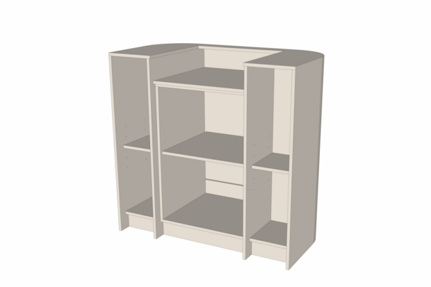 Toonbank Organic 120 cm - naturel