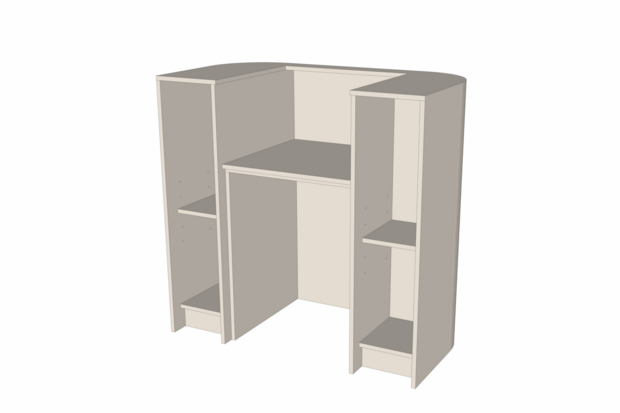 Toonbank Organic 120 cm - naturel