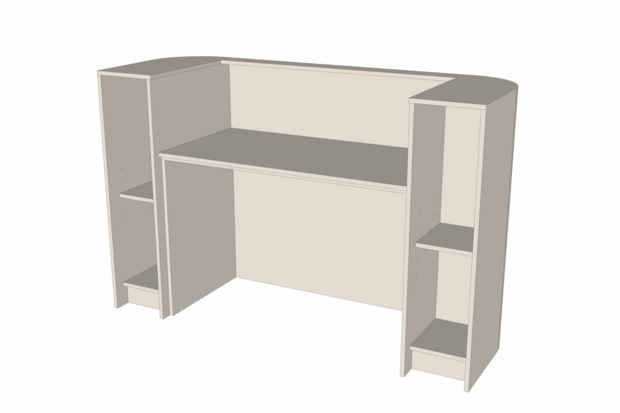 Toonbank Organic 180 cm - naturel