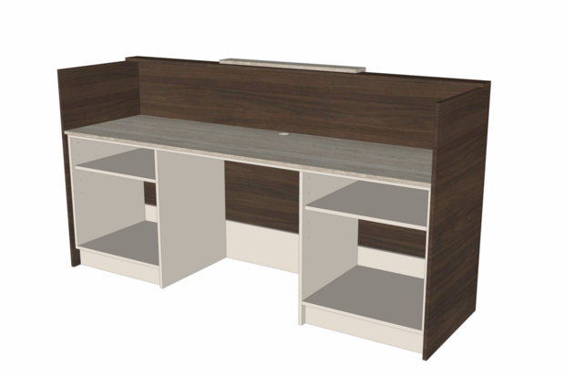 Balie Ciao 205 cm - walnoot