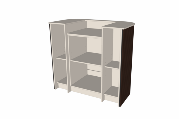 Toonbank Akusto 120 cm - walnoot