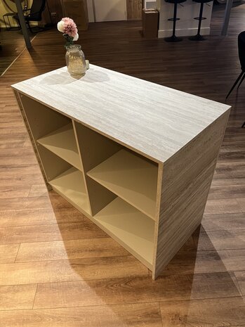 Toonbank BLOX 120 cm beige travertin (nieuw)