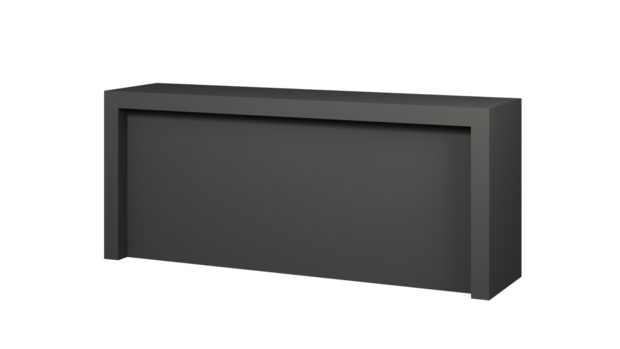 Toonbank Rebelor 240 cm - matzwart