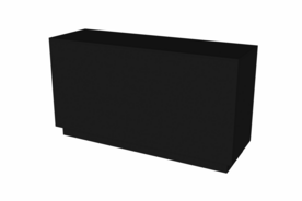 Toonbank SOLID 180 cm -  zwart