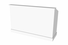 Toonbank BARR 190 cm - wit