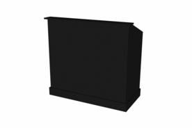 Toonbank BARR 130 cm - zwart