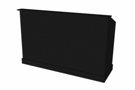 Toonbank BARR 190 cm - zwart