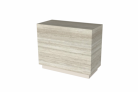 Toonbank Terrablock 120 cm - travertin