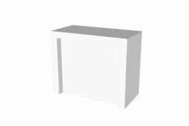 Toonbank Rebelor 120 cm - wit