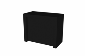 Toonbank Rebelor 120 cm - zwart