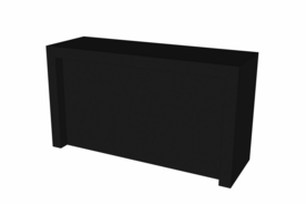 Toonbank Rebelor 180 cm - zwart