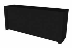 Toonbank Rebelor 240 cm - zwart