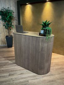 Toonbank Japandi style Walnoot