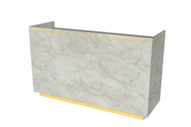 Toonbank Marmo 180 cm - marmer met goud